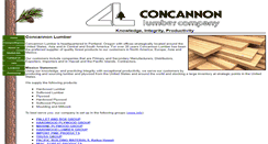 Desktop Screenshot of concannonlumber.com