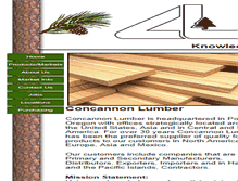 Tablet Screenshot of concannonlumber.com